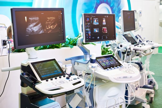 Medical devices for ultrasound examination on exhibition
