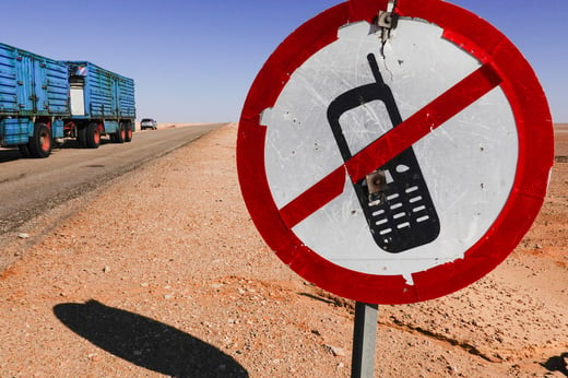 Mobile phone banned